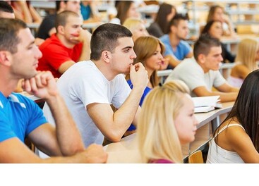 Studenten in Vorlesungssaal